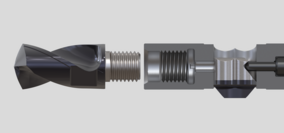 VEX Werkzeug mit Bohrspitze und Gewinde VEX Bohrspitze Gewinde